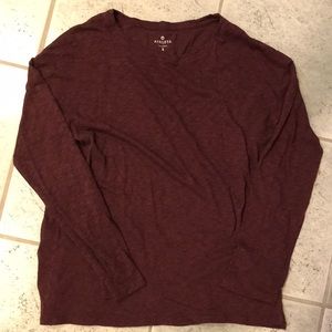 Athleta lightweight comfortable ruby red tee S